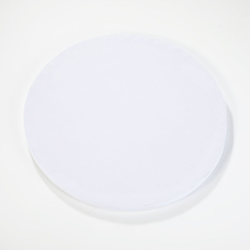 Round cake drum - Smooth plain white finish