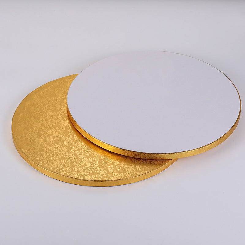 Round cake drum - Wrapped edge detail and corrugated core structure