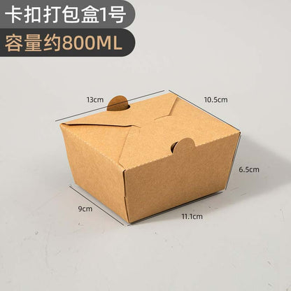 Fold-top food box #1 800ml with steam vents