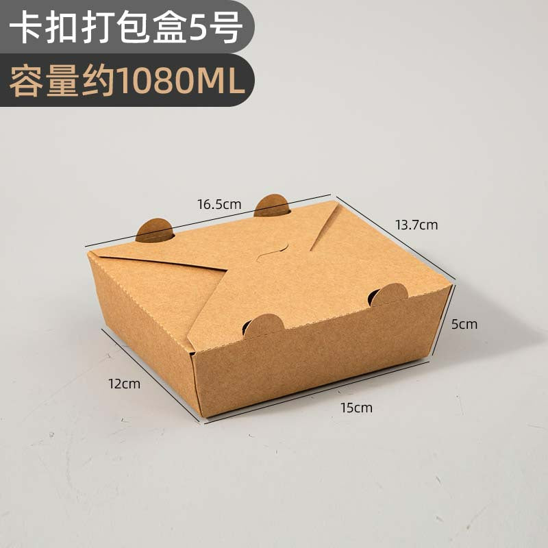 Fold-top food box #5 1080ml with steam vents