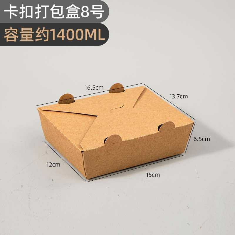 Fold-top food box #8 1400ml with steam vents