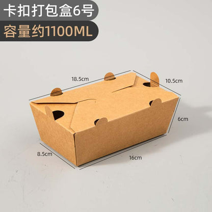 Fold-top food box #6 1100ml with steam vents