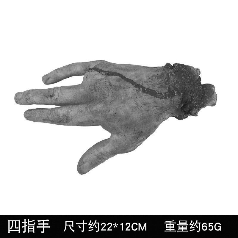 Haunted House Prop Set – Fake Severed Hand, Bloody Foot & Simulated Heart for Escape Room, Bar & Halloween Prank Decor