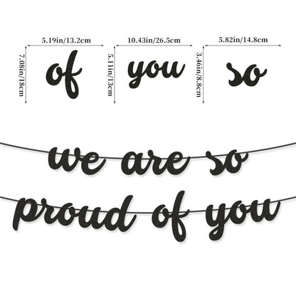 Graduation Party Banner & Garland | Mortarboard & Alphabet Bunting | Bulk Custom
