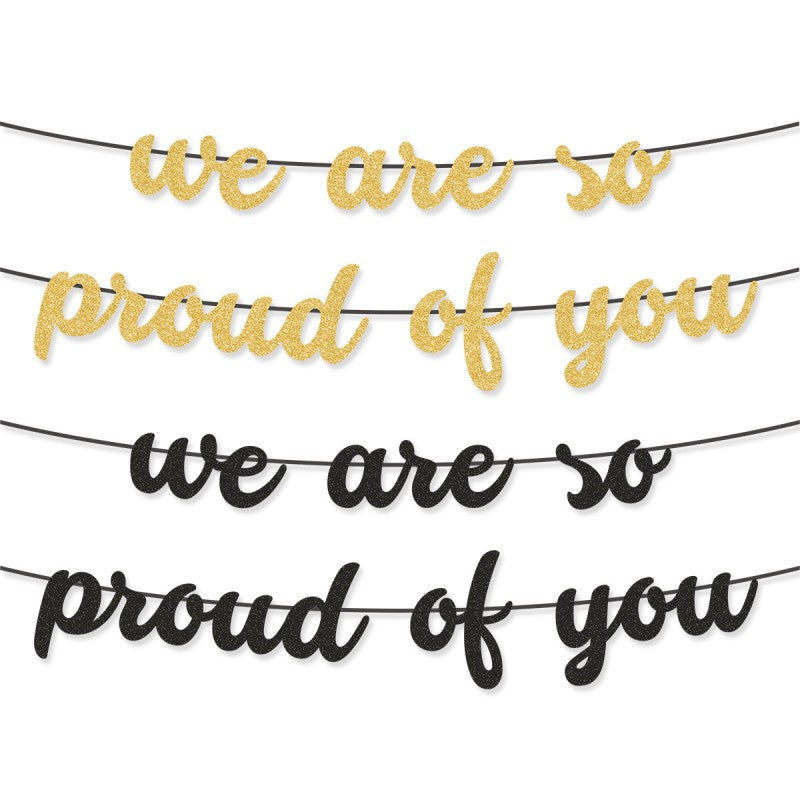 Graduation Party Banner & Garland | Mortarboard & Alphabet Bunting | Bulk Custom