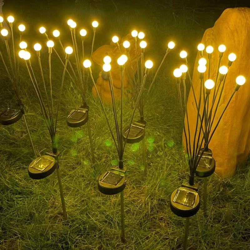6-Head Ghost Eye Solar Ground Stake Light – Spooky Eyeball Lamp for Yard, Lawn, Pathway, Halloween Graveyard & Xmas Winter Wonderland