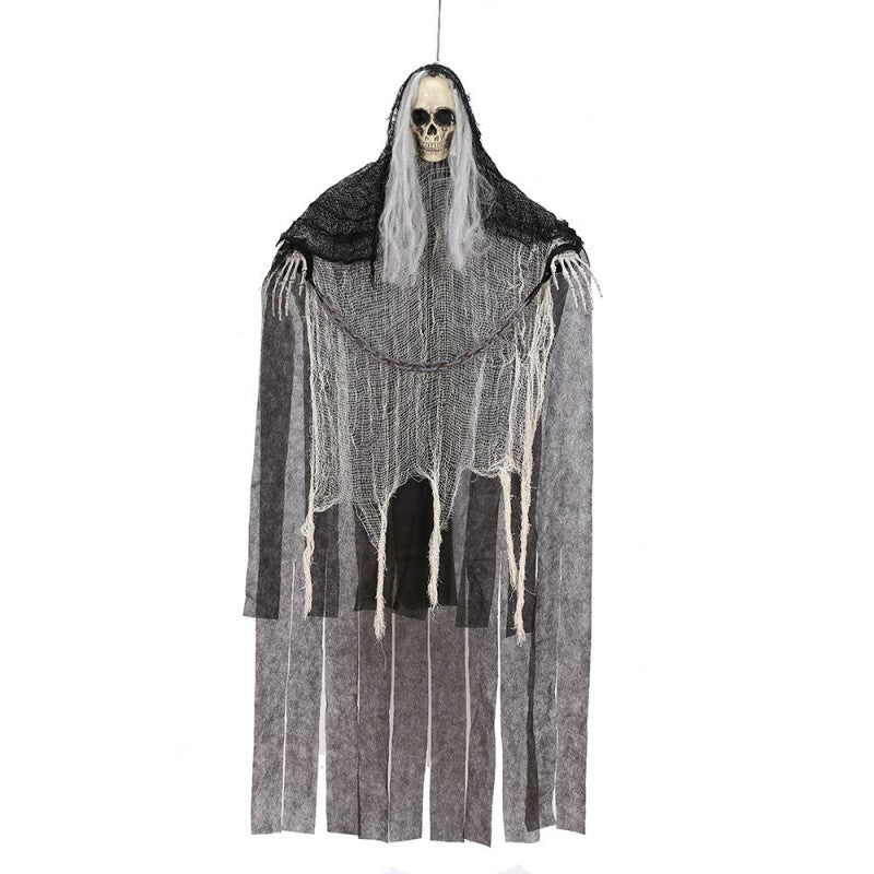 💀 Halloween Hanging Ghost Decor | Haunted House Props | 3-Piece Set & Single Ghosts