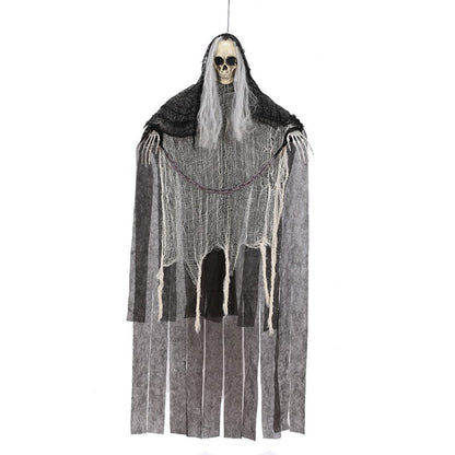 💀 Halloween Hanging Ghost Decor | Haunted House Props | 3-Piece Set & Single Ghosts