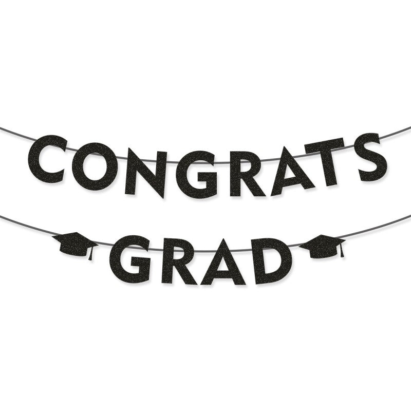 Graduation Party Banner & Garland | Mortarboard & Alphabet Bunting | Bulk Custom