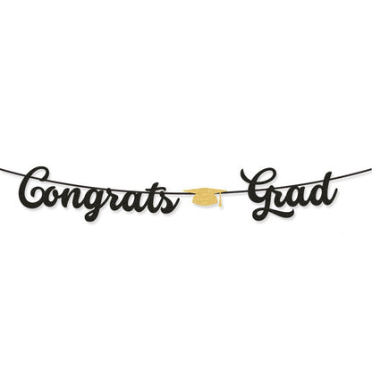 Graduation Party Banner & Garland | Mortarboard & Alphabet Bunting | Bulk Custom