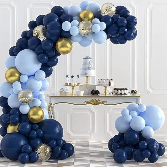 Blue Theme Latex Balloons – Grand Opening & Wedding Decoration Set, Party Supplies for Birthday, Bridal Shower & Corporate Event, Wholesale
