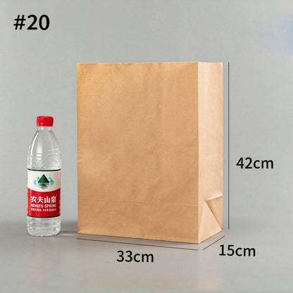 Kraft SOS bag #20 jumbo 33x15x42cm heavy-duty bulk catering delivery bag