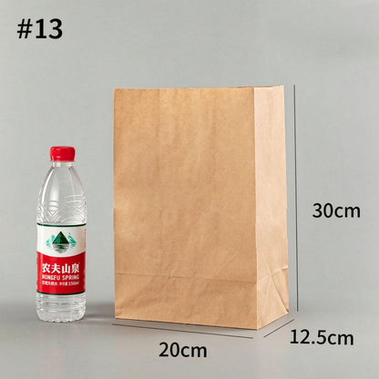 Kraft SOS bag #13 large 20x12.5x30cm catering bag with square bottom