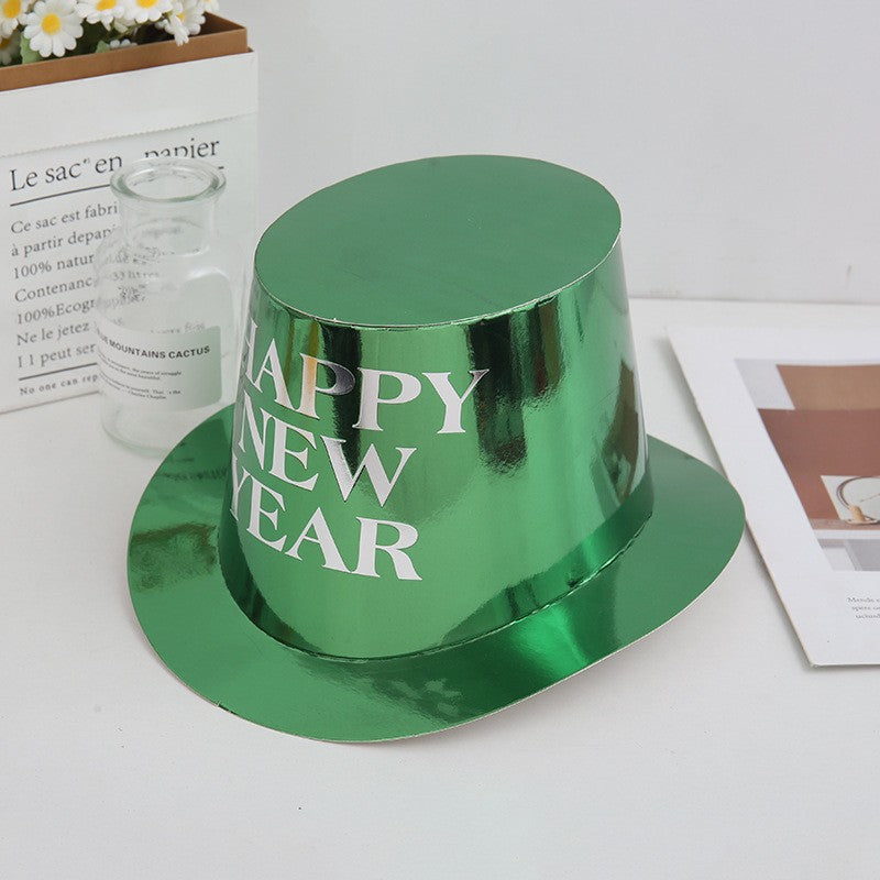 New Year‘s Eve Party Hats – Paper Lincoln Top Hat for Celebration, Festive Headwear for Birthday & Magic Party Decor