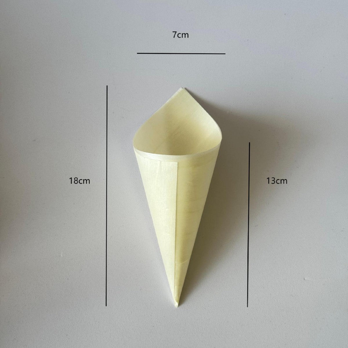 Artisanal Pine Wood Tasting Cones - For Ice Cream, Appetizers & Gourmet Sampling