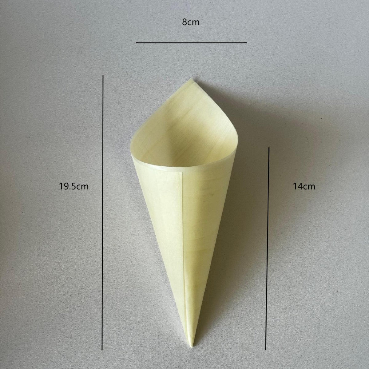 Artisanal Pine Wood Tasting Cones - For Ice Cream, Appetizers & Gourmet Sampling