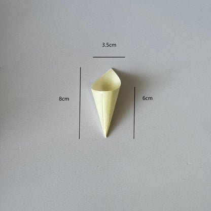 Artisanal Pine Wood Tasting Cones - For Ice Cream, Appetizers & Gourmet Sampling