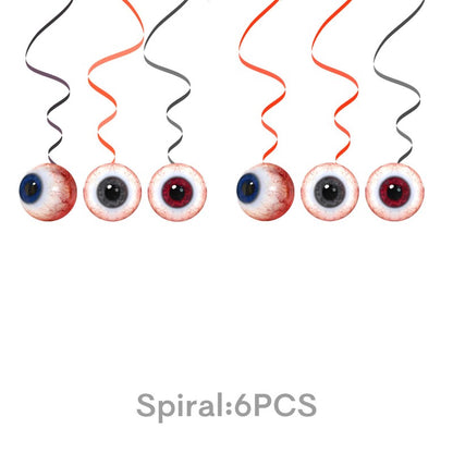 Big Eye Themed Party Decoration Set | Birthday & Halloween Supplies | Tableware & Garland Kit