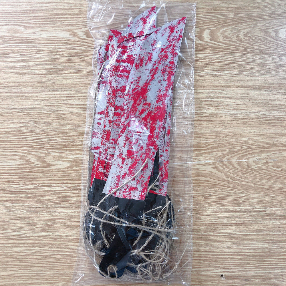 🔪 Paper Bloody Knife Garland | Halloween Haunted House Decoration | Hanging Props