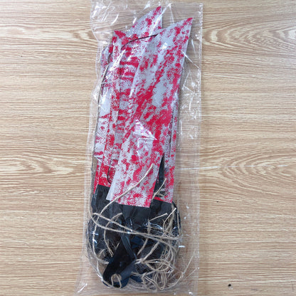 🔪 Paper Bloody Knife Garland | Halloween Haunted House Decoration | Hanging Props