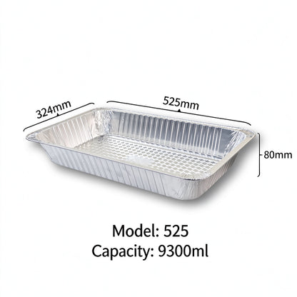 Aluminum foil container 9300ml full-size deep steam table pan