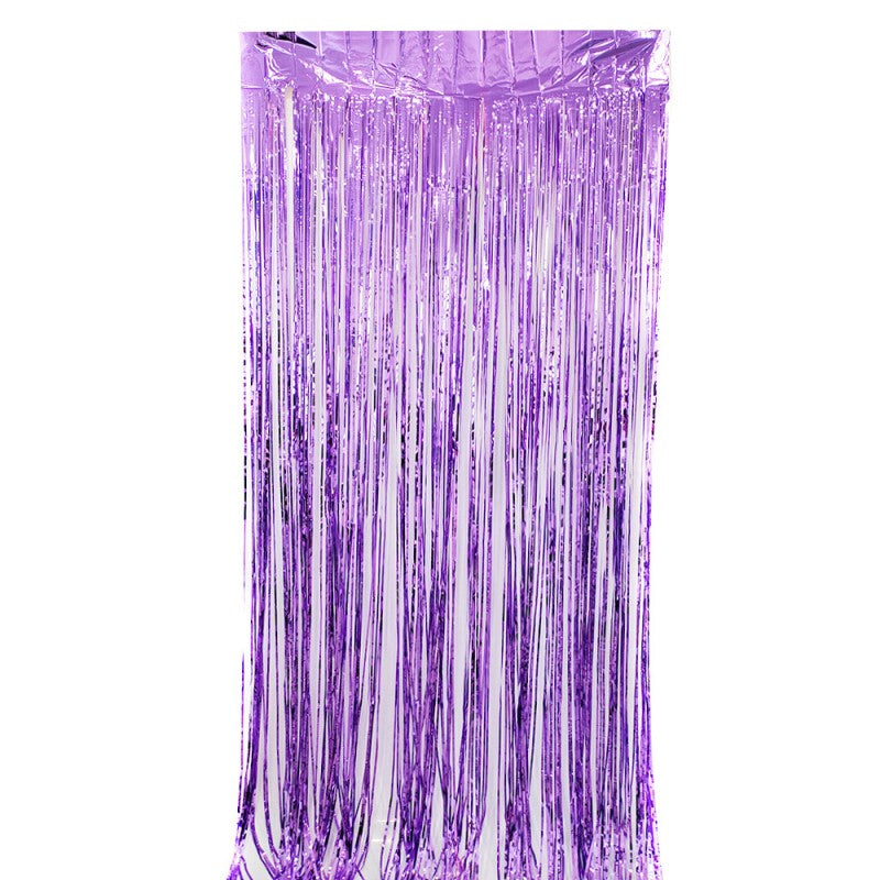Shiny Tinsel Rain Curtain – Holographic Fringe Door Curtain for Birthday, Wedding & Outdoor Backdrop Decor