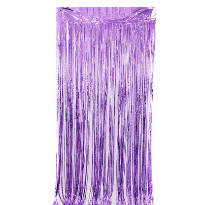 Shiny Tinsel Rain Curtain – Holographic Fringe Door Curtain for Birthday, Wedding & Outdoor Backdrop Decor