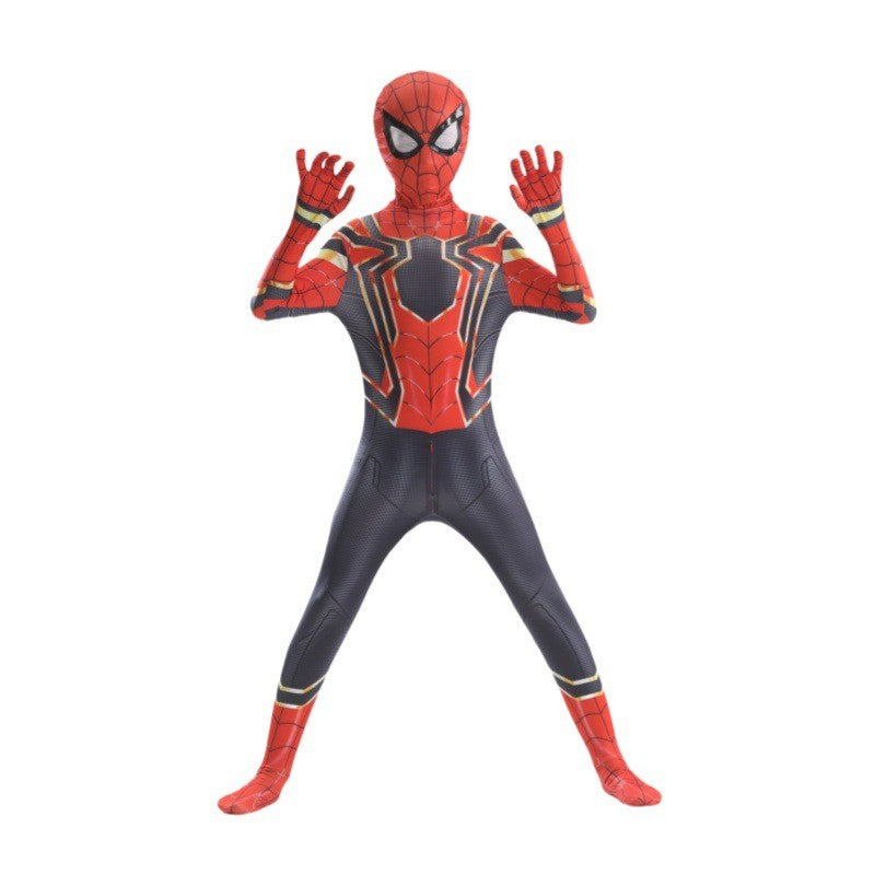 Spider-Man Far From Home Costume – Miles Morales Style Bodysuit for Men, Women, Boys & Girls, Halloween Superhero Outfit (Iron Spider/Amazing/No Way Home/Black/Symbiote/Spider-Gwen/Muscular/Black Panther, Sizes 100-190cm)