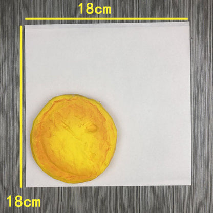 L-shaped greaseproof bag plain white paper square format