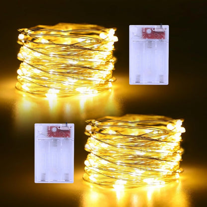 LED Copper Wire Light Strip with BatterWaterproof Twinkle String for Bubble Ball, Wedding Centerpiece, Party Decoration & Art Craft