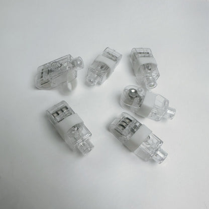 LED finger light translucent white casings with elastic straps