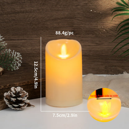 LED pillar candle 7.5x12.5 cm with moving flame wick