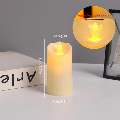 LED pillar candle 5x9 cm with moving flame wick