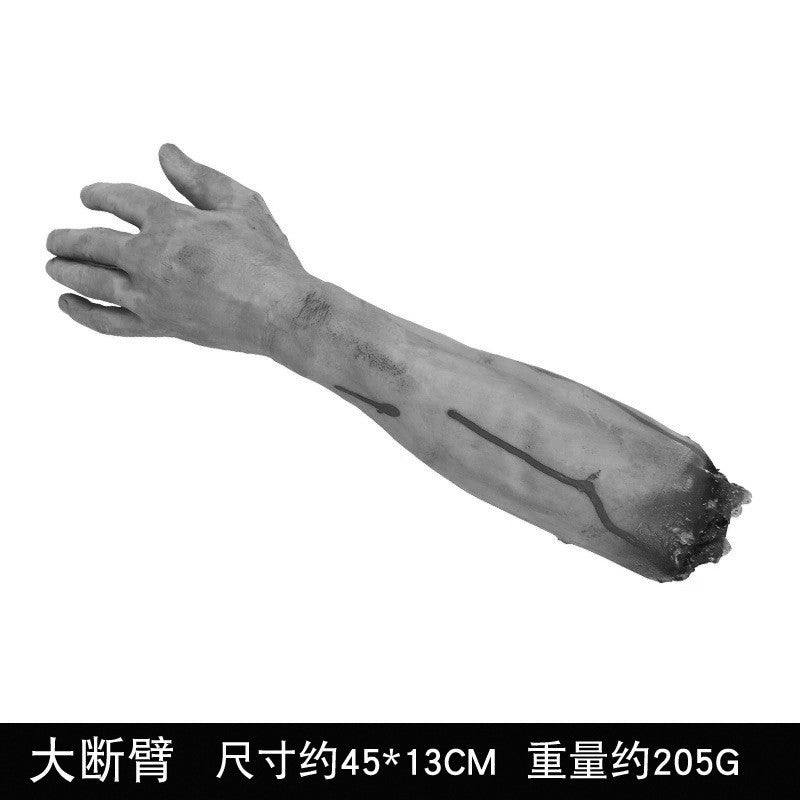 Haunted House Prop Set – Fake Severed Hand, Bloody Foot & Simulated Heart for Escape Room, Bar & Halloween Prank Decor