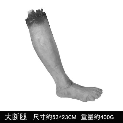 Haunted House Prop Set – Fake Severed Hand, Bloody Foot & Simulated Heart for Escape Room, Bar & Halloween Prank Decor