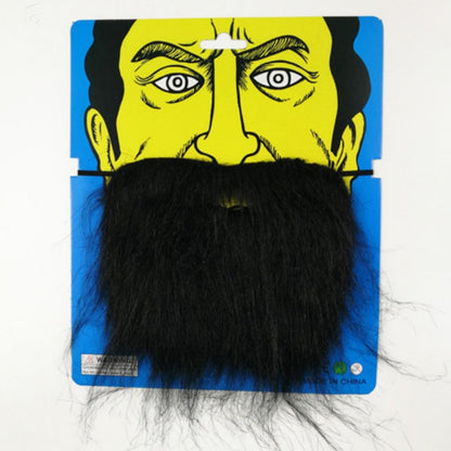 Halloween Fake Mustache & Beard Set – Costume Facial Hair for Adults, Funny Photo Booth Prop, Masquerade Party Supplies