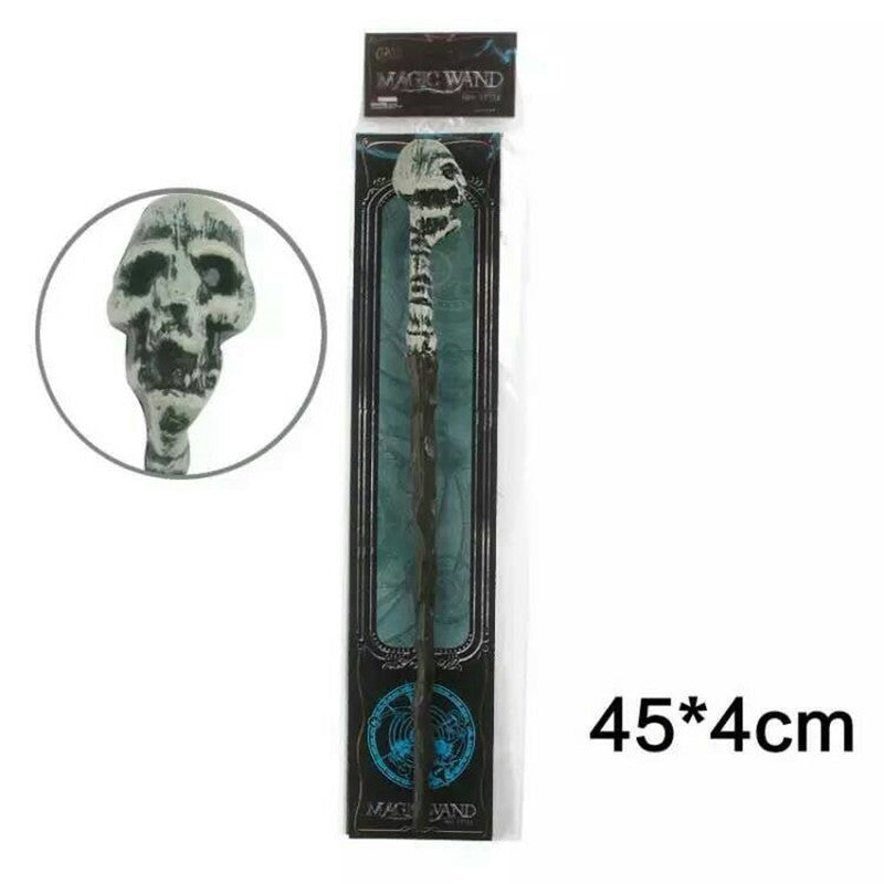 Harry Potter Light Up Wand – Voldemort & Hermione Magic Stick for Halloween Cosplay, Wizard Role Play Prop, Glowing Plastic