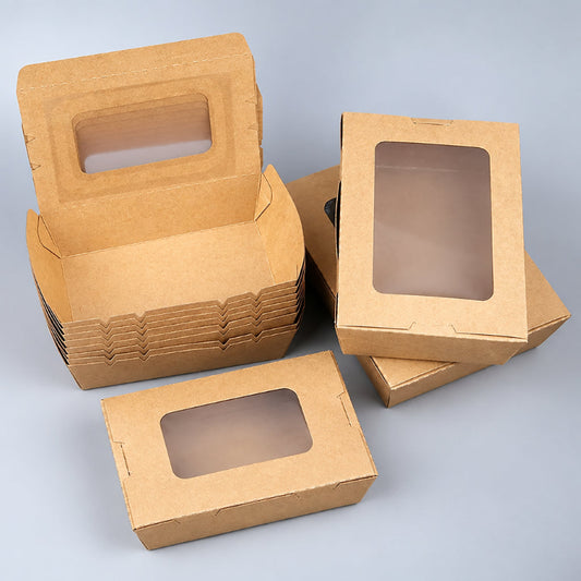 Kraft window lunch box open and closed assortment display