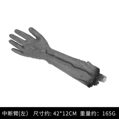Haunted House Prop Set – Fake Severed Hand, Bloody Foot & Simulated Heart for Escape Room, Bar & Halloween Prank Decor