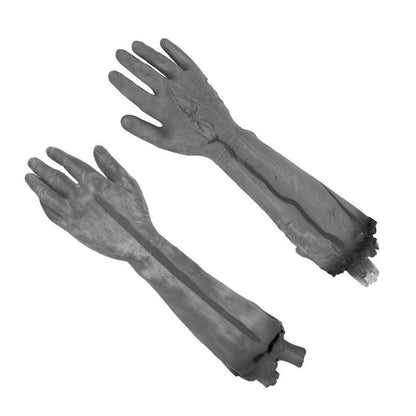 Haunted House Prop Set – Fake Severed Hand, Bloody Foot & Simulated Heart for Escape Room, Bar & Halloween Prank Decor