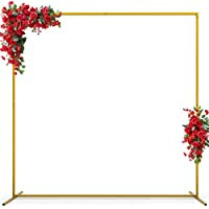 Metal balloon arch stand 2.0x2.0m square backdrop frame