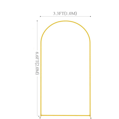 Metal balloon arch stand 1.0x2.0m 6.6ft gold frame
