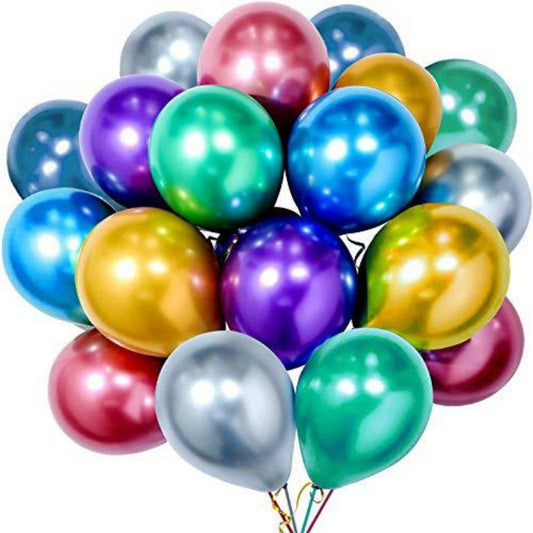 Wholesale Metallic Latex Balloons – 5/10/12/18 Inch for Birthday, Wedding & Party Decor