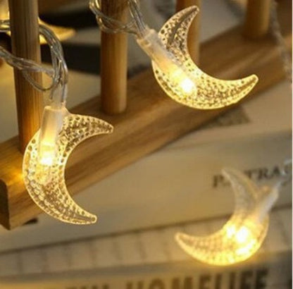 LED Christmas Light Set – Snowflake, Reindeer, Christmas Tree & Star Shapes for Outdoor Camping, Garden & Holiday Ambiance Decoration