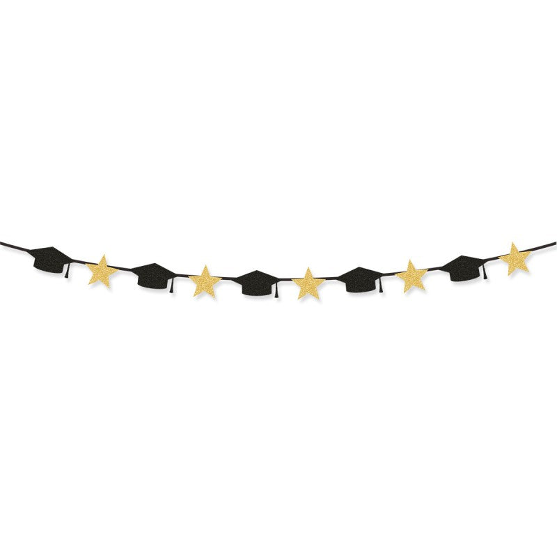 Graduation Party Banner & Garland | Mortarboard & Alphabet Bunting | Bulk Custom