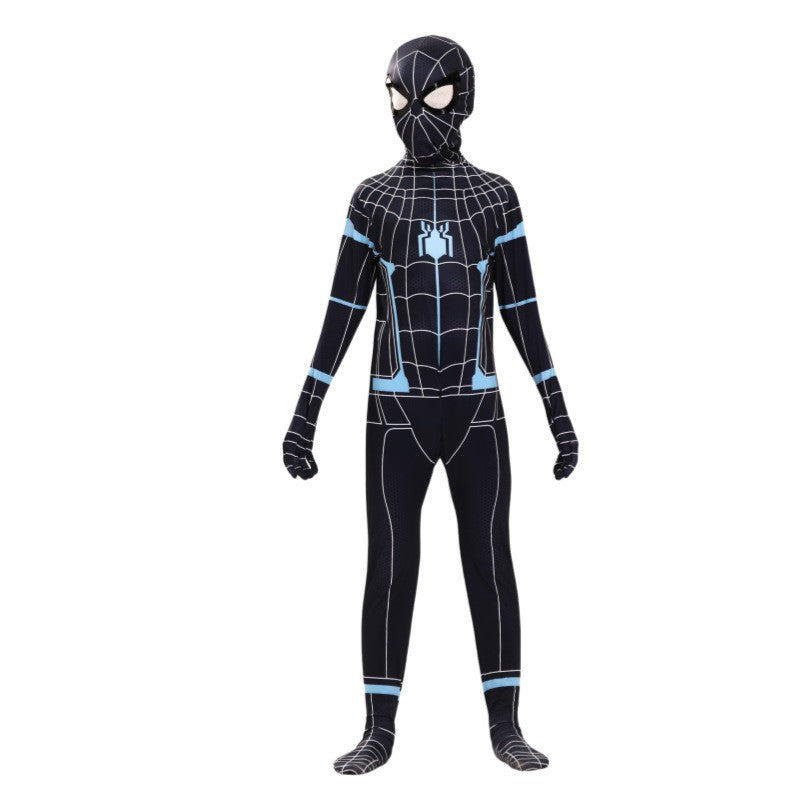 Spider-Man Far From Home Costume – Miles Morales Style Bodysuit for Men, Women, Boys & Girls, Halloween Superhero Outfit (Iron Spider/Amazing/No Way Home/Black/Symbiote/Spider-Gwen/Muscular/Black Panther, Sizes 100-190cm)