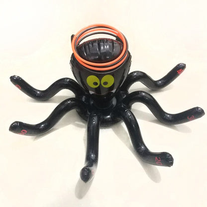 Halloween PVC Spider Ring Toss Game – Octopus Throwing Toy for Kids, Parent-Child Outdoor Play & Party Activity