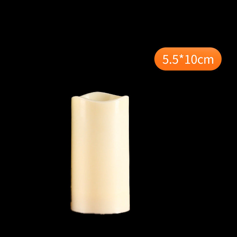 Outdoor waterproof PP LED candle standard 5.5x10cm