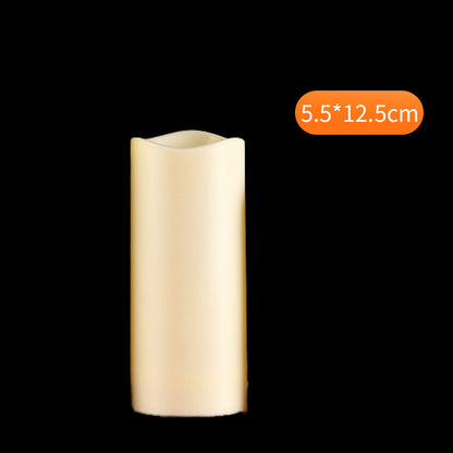 Outdoor waterproof PP LED candle standard 5.5x12.5cm