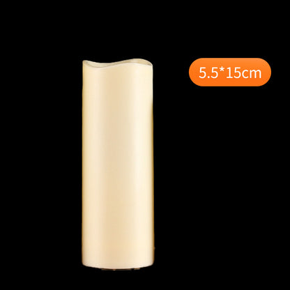 Outdoor waterproof PP LED candle standard 5.5x15cm